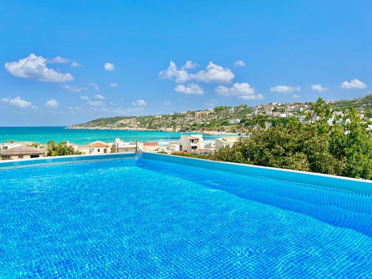 Beach Villa Evgenia With Private Pool By Dadovillas Almyrida  Exterior photo