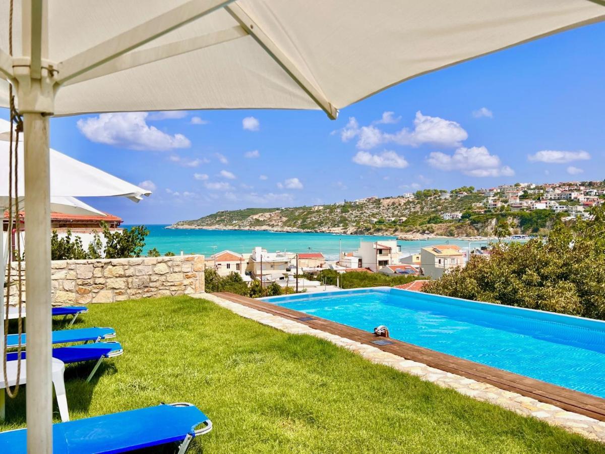 Beach Villa Evgenia With Private Pool By Dadovillas Almyrida  Exterior photo